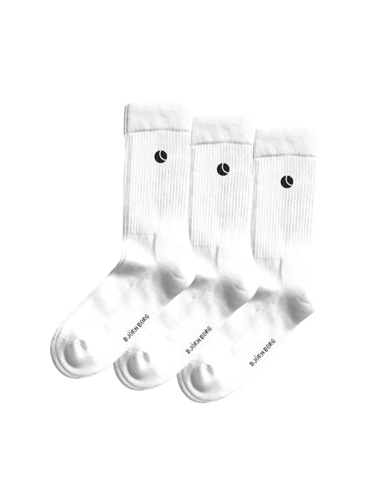 Björn Borg Classic Crew Sock 3-pak (Hvid)