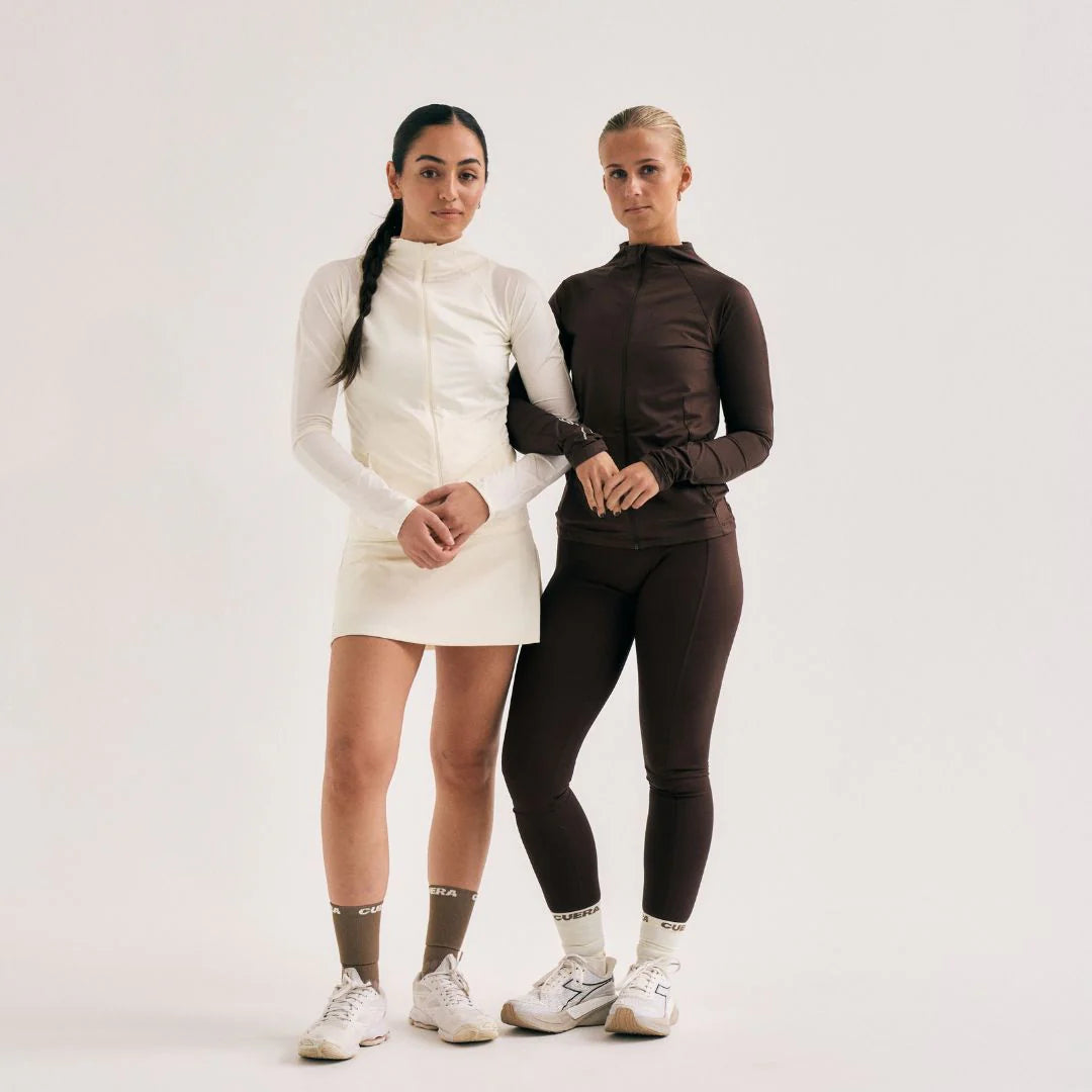 Cuera Active Zip Cardigan (Dark Brown)