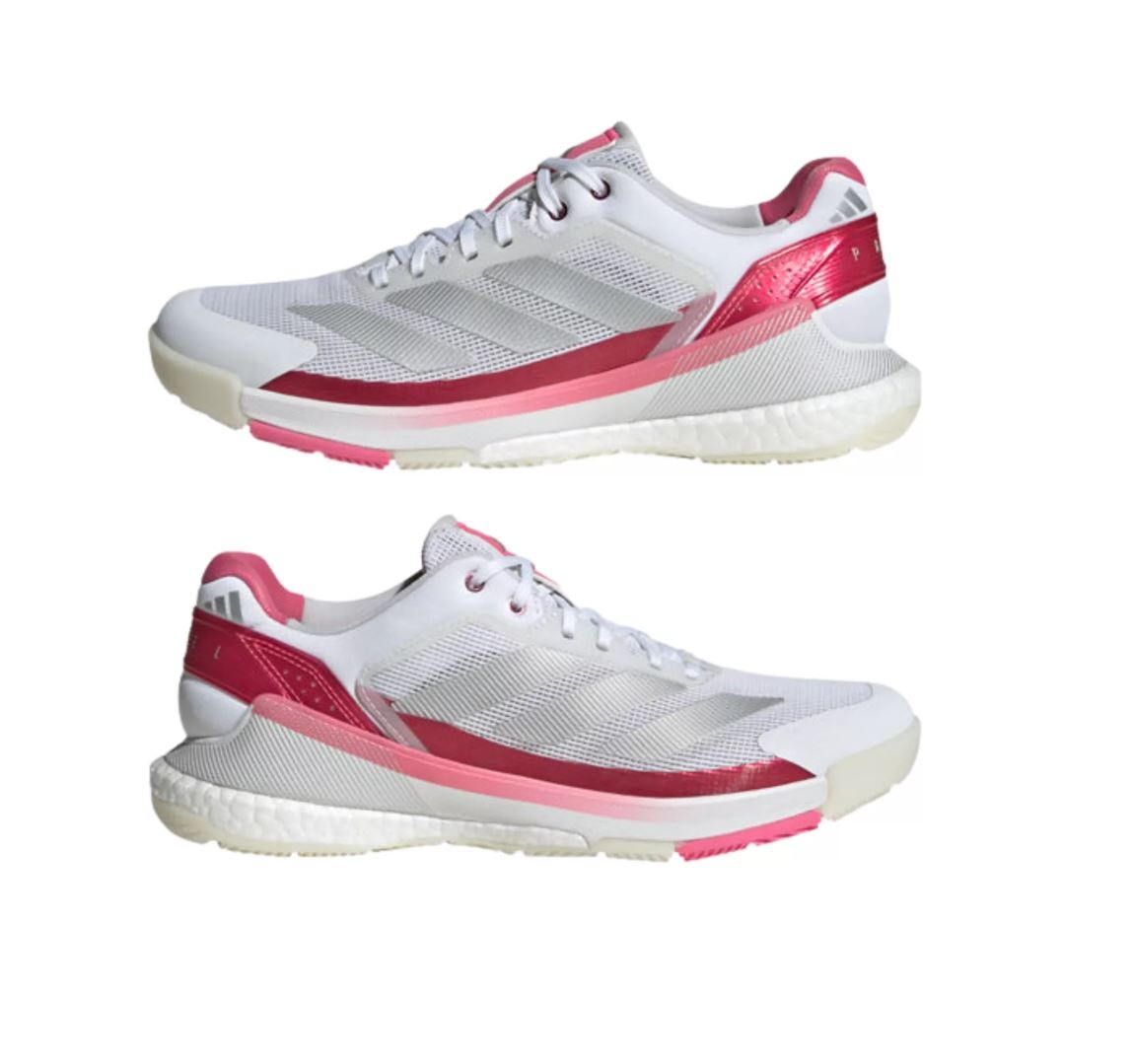 Adidas Crazyquick Boost Women Padelsko (Cloud White/Silver Metallic/Lucid Pink)