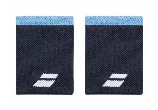 Babolat Logo Jumbo Wristbands (2-pak, Heritage Blue)