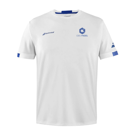 Babolat x CBS Padel - Play Crew Neck Tee (White)