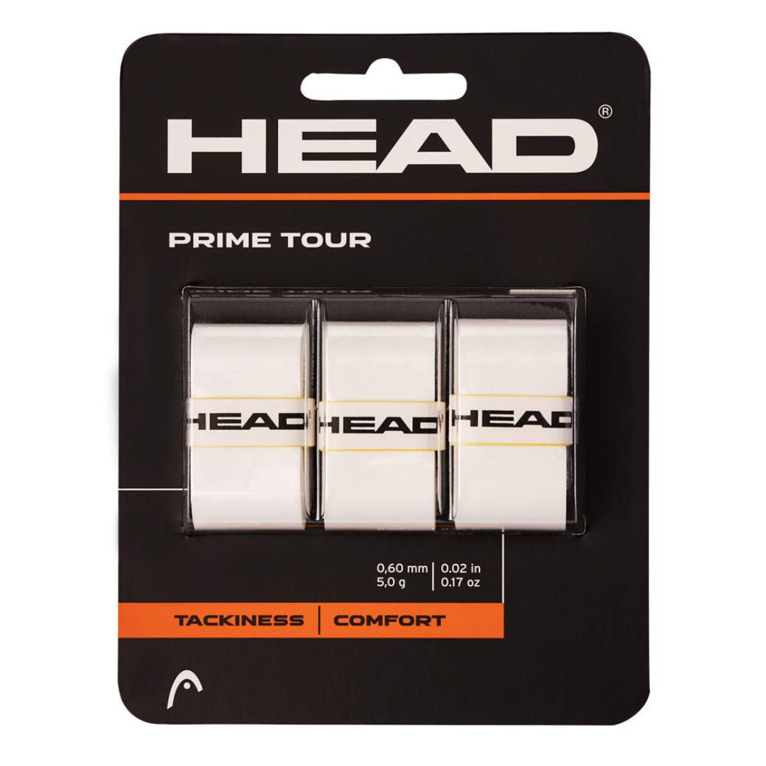 Head Prime Tour Overgrip (3-pak, hvid) padellife
