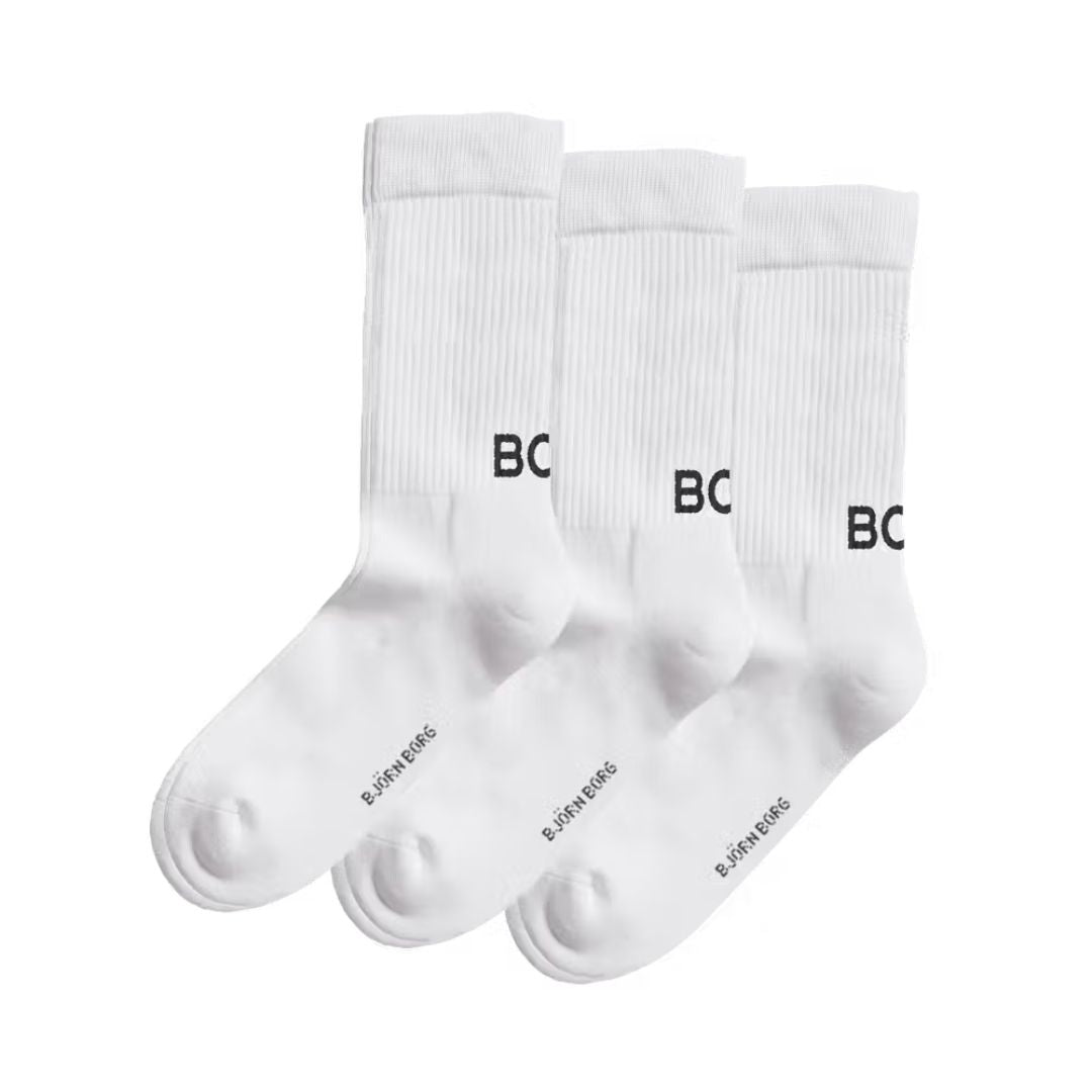 Björn Borg Core Crew Polyamide Sock (3-pak, White)