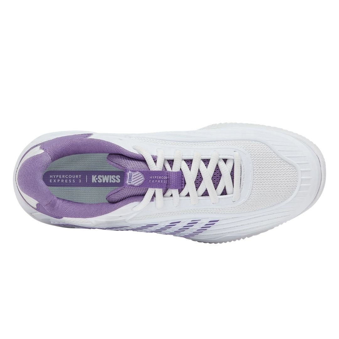 K-Swiss Hypercourt Express 3 Clay Women (White/Purple Haze/Lunar Rock)