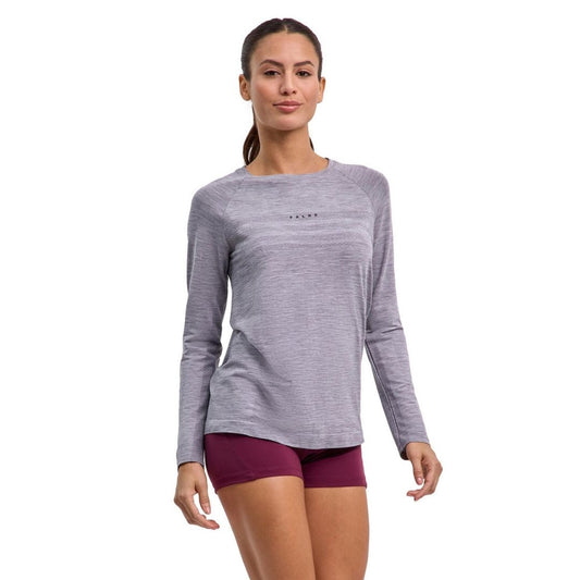 Falke Women Training Long-sleeve Shirt (Grey Heather)