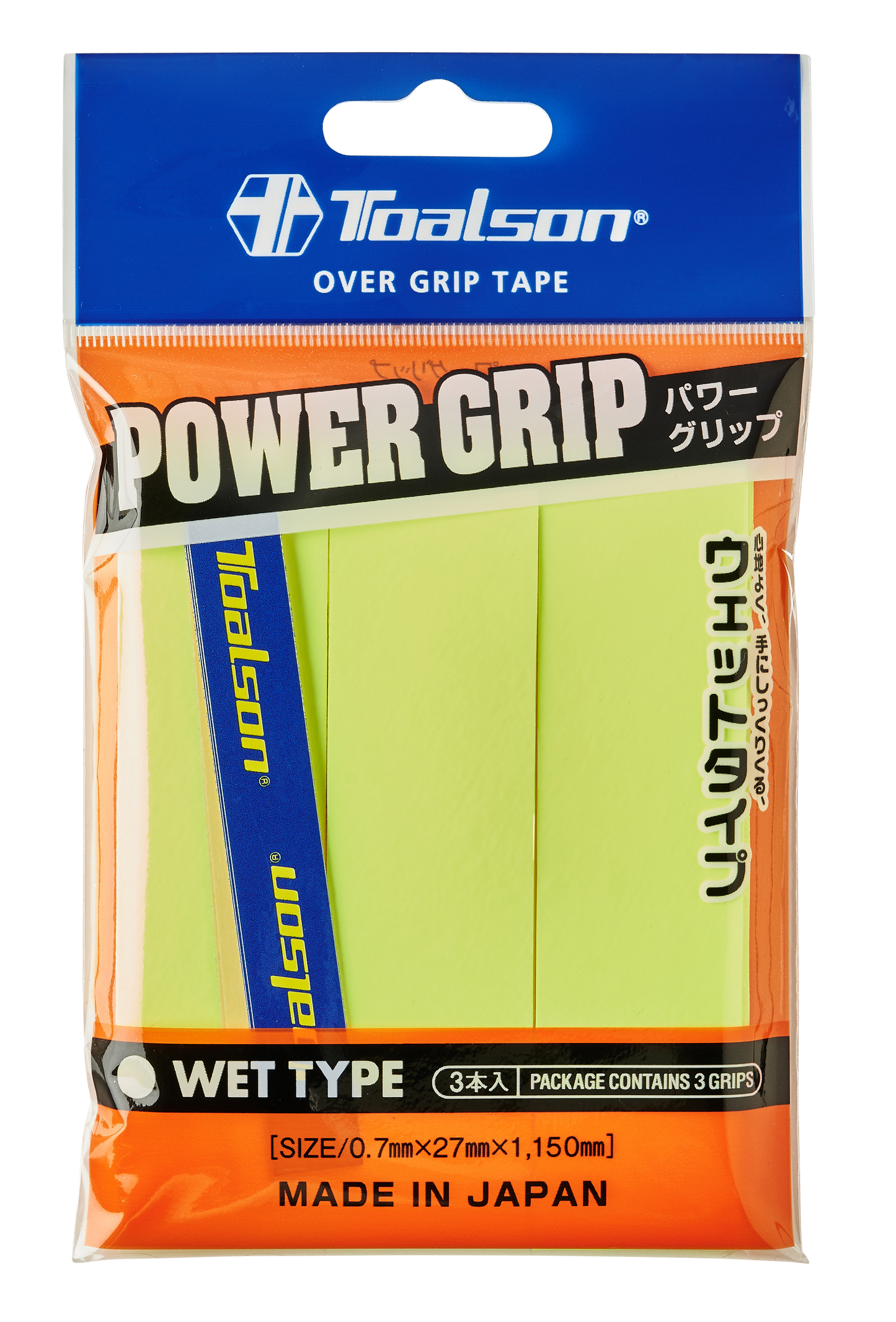 Toalson Power Grip 3-pak (Neongul)