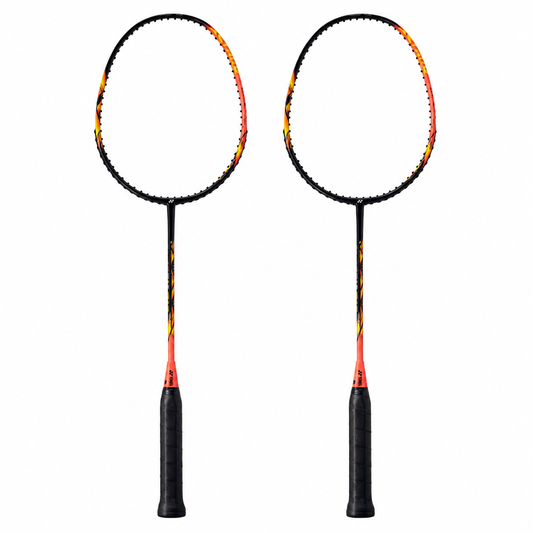 2 stk Yonex Astrox E13 Badmintonketcher (Black/Bright Red)