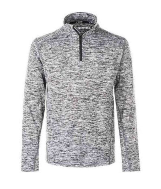 Victor Manis Jr. Melange Performance Midlayer (Light Grey Melange)