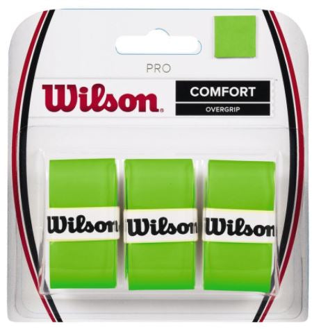 Wilson Pro Overgrip (Grøn, 3-pak) - Padellife.dk
