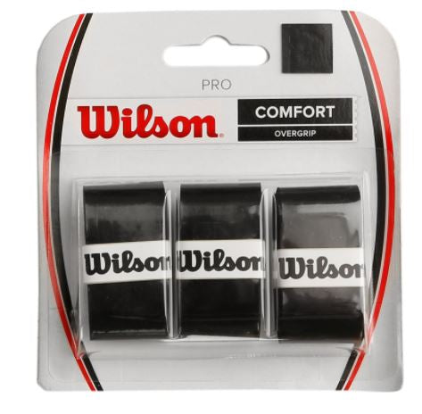 Wilson Pro Overgrip (3-pak, sort) - Padellife.dk