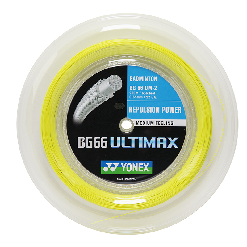 Opstrengning med Yonex BG66 Ultimax (Gul)