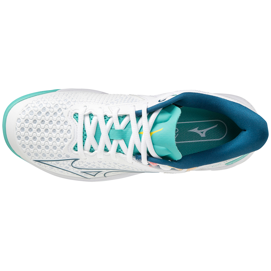 Mizuno Wave Exceed Tour 5 CC (Womens, Hvid/Turkis)