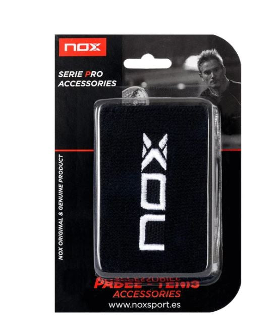 Nox Wristband 2-pak (Sort) - Padellife.dk