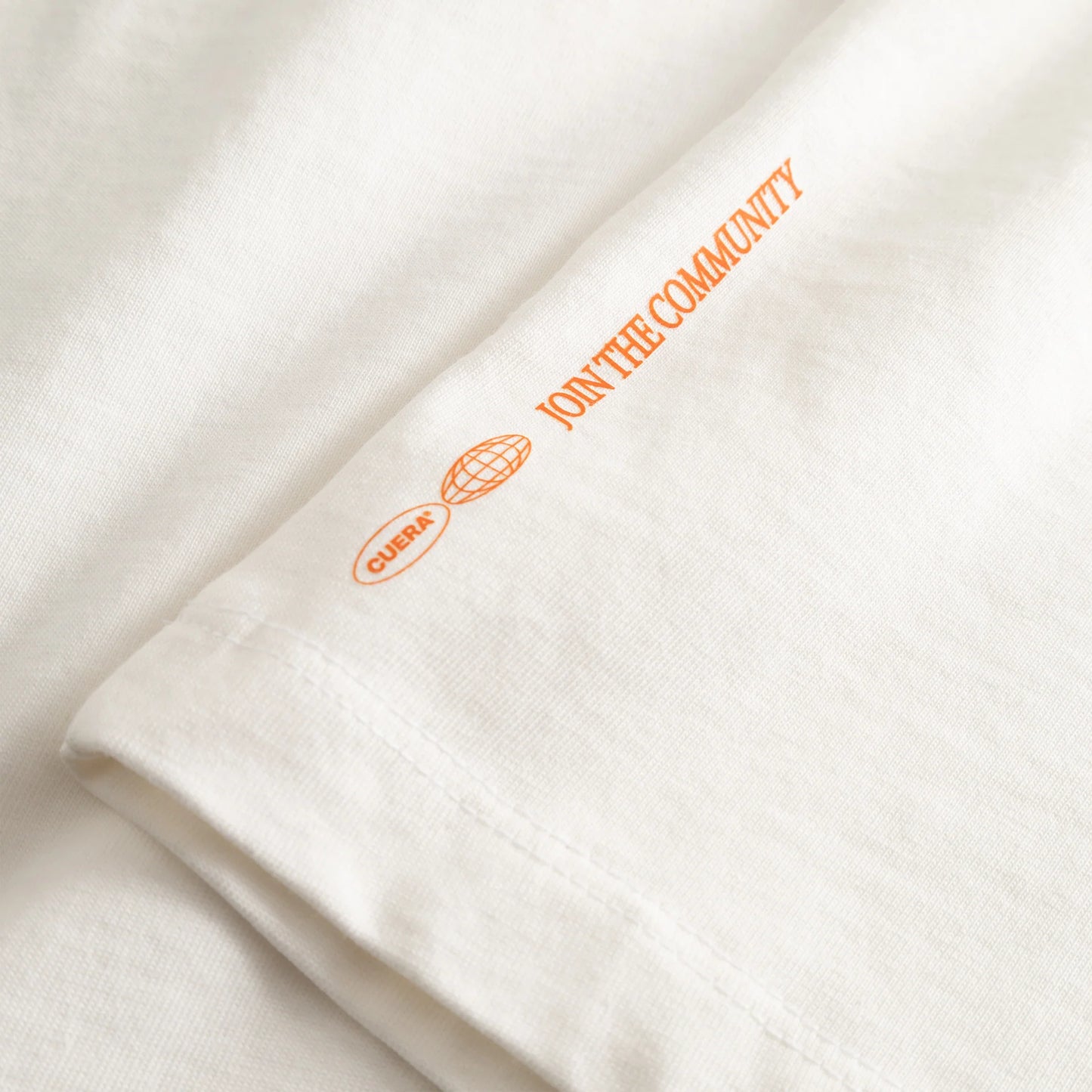 Cuera Offcourt Logo T-Shirt (Off White w. Orange)