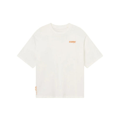 Cuera Offcourt Logo T-Shirt (Off White w. Orange)