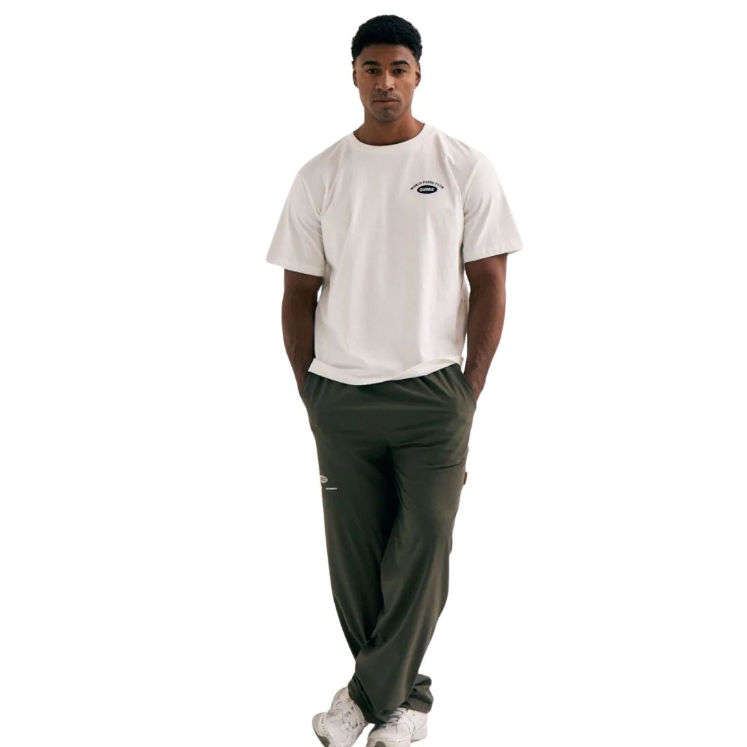 Cuera Offcourt Legacy Short Sleeve Tee (Off White/Navy)