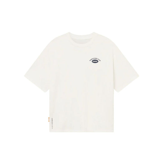 Cuera Offcourt Legacy Short Sleeve Tee (Off White/Navy)