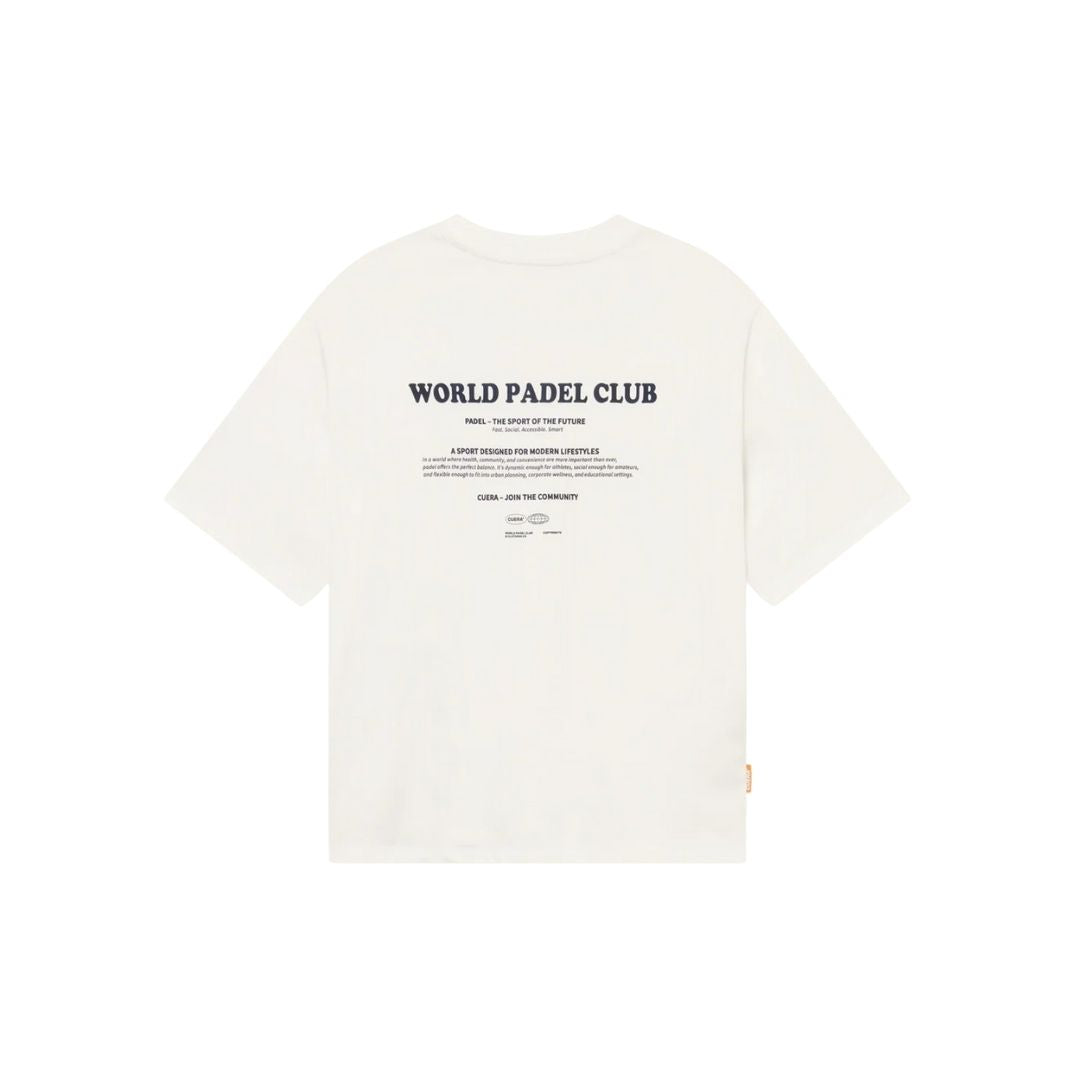 Cuera Offcourt Legacy Short Sleeve Tee (Off White/Navy)