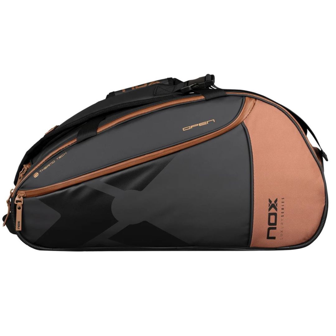 Nox Luxury Open Series Padeltaske (Black/Brown) padellife