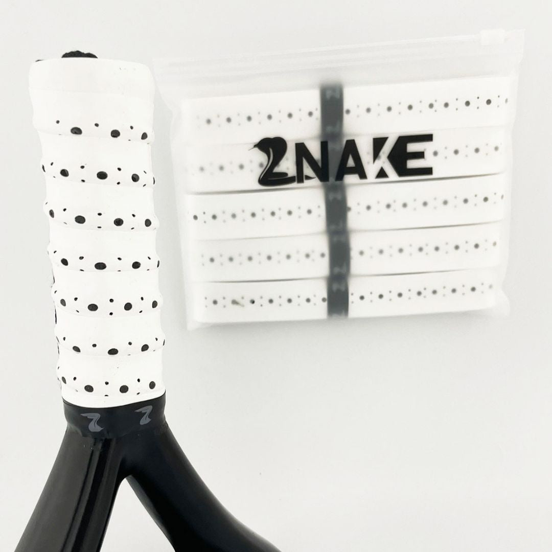 Znake Viper Sticky Padel Overgrips (5 stk., Hvid) padellife