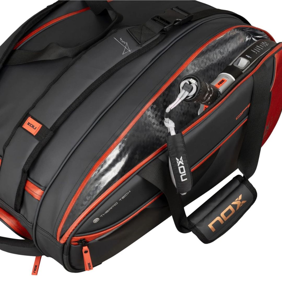Nox Luxury Open Series Padeltaske (Black/Red) padellife