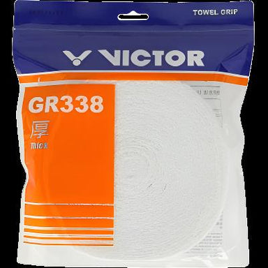 Victor Badminton Towel Grip GR338 (Hvid) - Racketlife