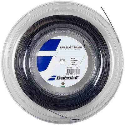 Opstrengning med Babolat RPM Rough Blast 1.25 mm (Sort)