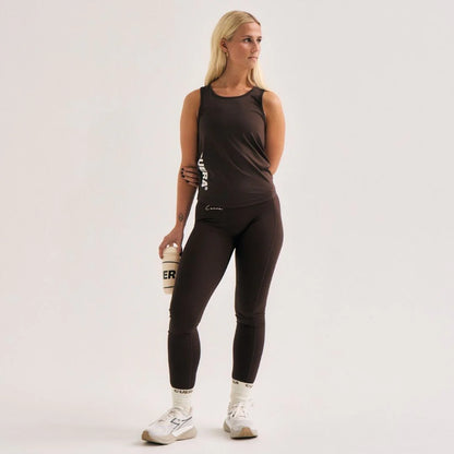 Cuera Active Logo Tights Long (Dark Brown)