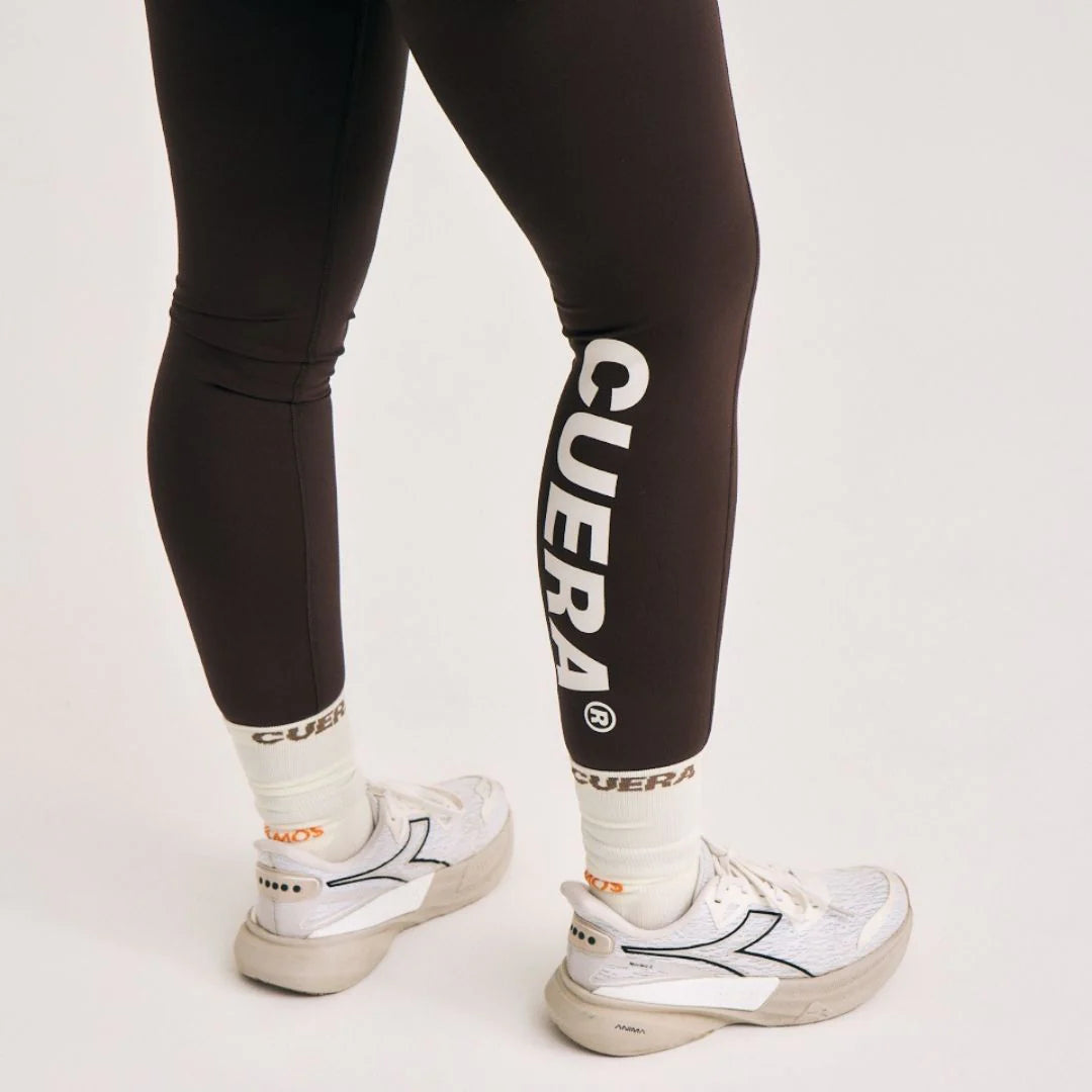 Cuera Active Logo Tights Long (Dark Brown)
