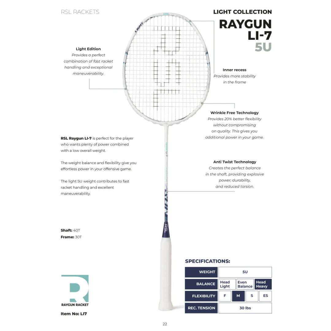 RSL Raygun LI-7 Badmintonketcher