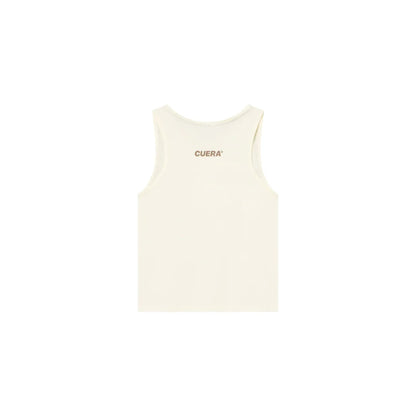 Cuera Oncourt Cropped Tank Top (Off White)