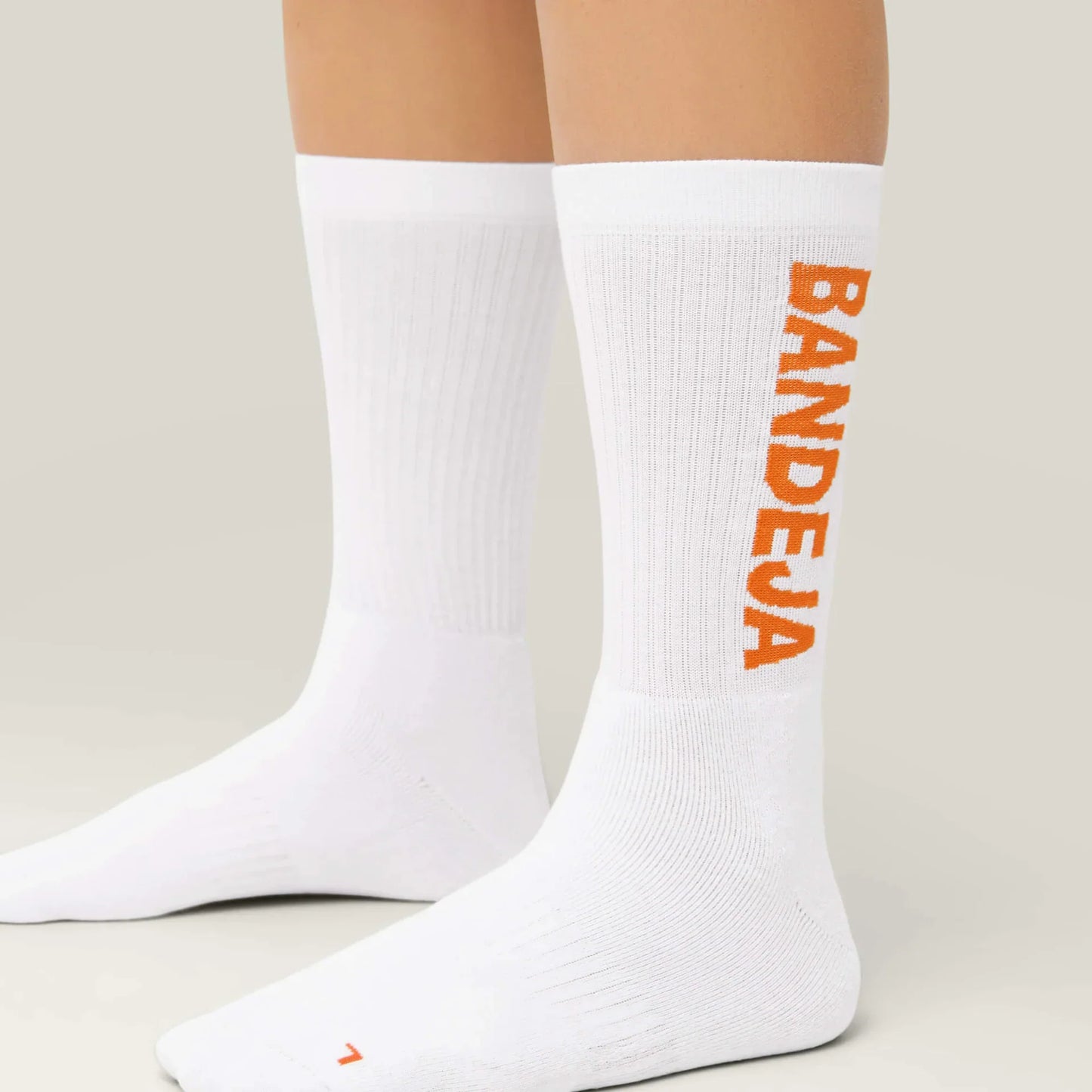 Cuera Bandeja Padel Strømper (2-Pak, Hvid/Orange)