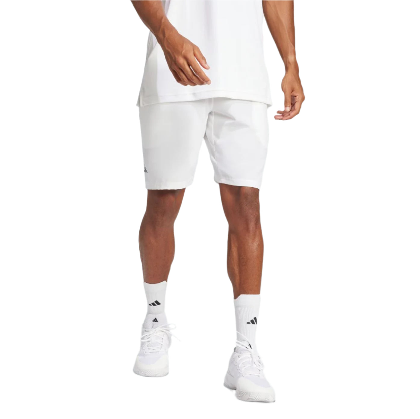 Adidas Club Stretch Wowen Shorts (White)