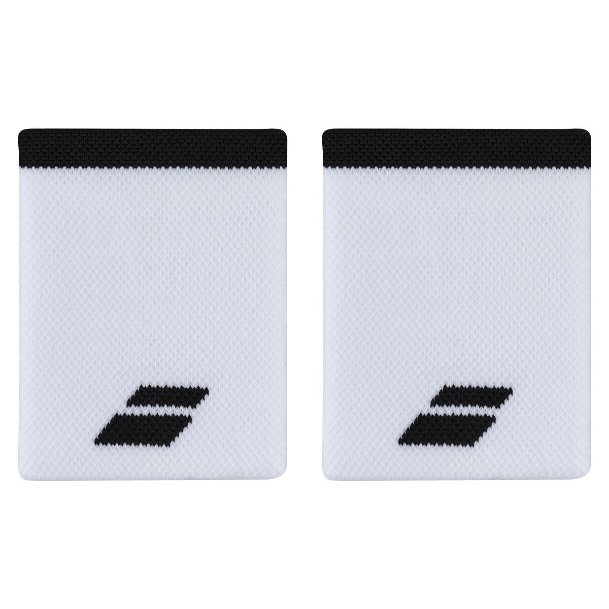 Babolat Logo Jumbo Wristbands (2-pak, Hvid/sort)