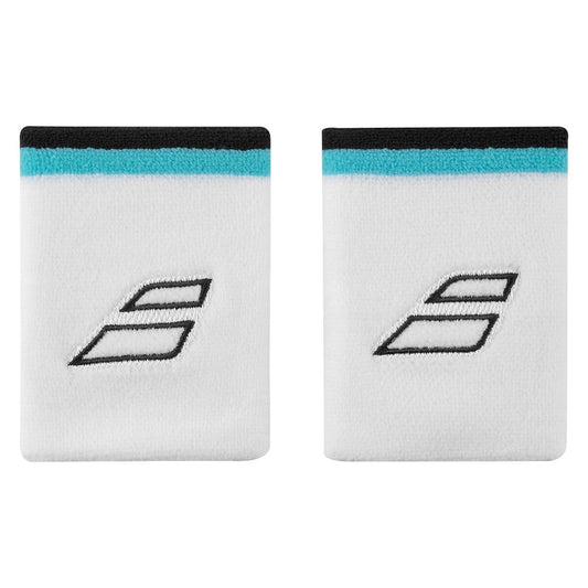 Babolat Terry Jumbo Wristbands (2-pak, Hvid/blå)