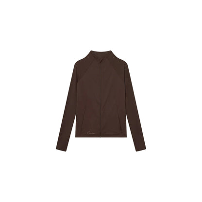 Cuera Active Zip Cardigan (Dark Brown)
