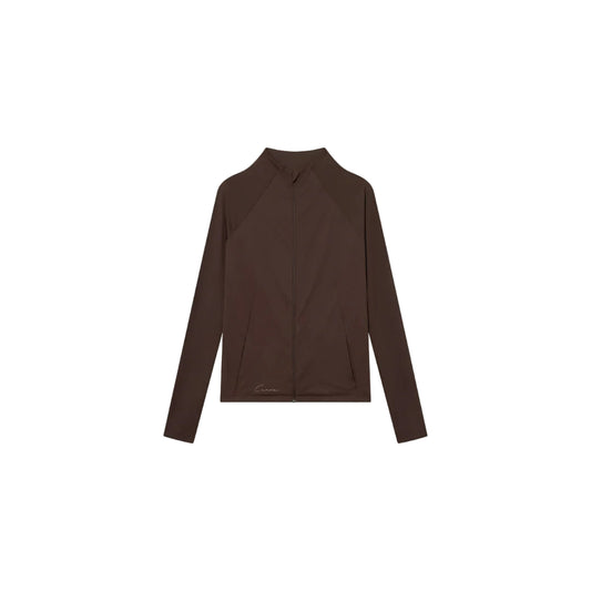 Cuera Active Zip Cardigan (Dark Brown)