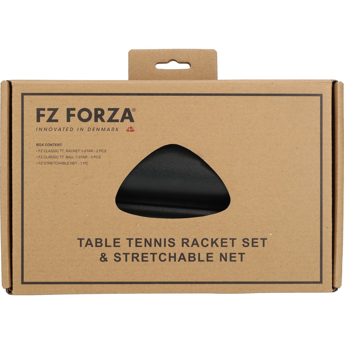 FZ Forza FZ Bordtennissæt 1-star (1 net, 2 bat + 3 bolde)