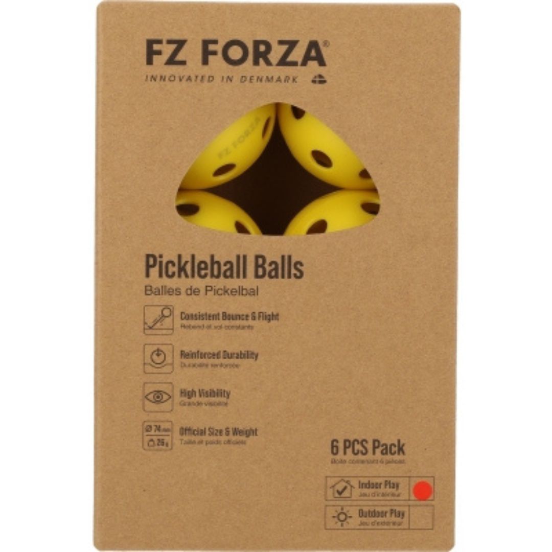 FZ Forza indendørs pickleball bolde (6 stk.) padellife