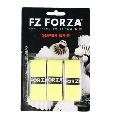 FZ Forza Super badminton Grip (3 pak, gul) - racketlife.dk