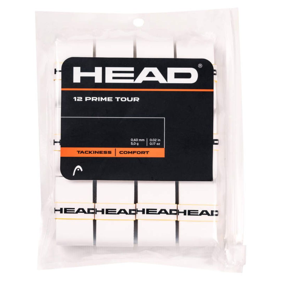 Head Prime Tour Overgrip (12-pak, hvid) padellife