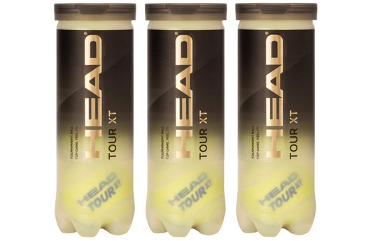3 rør Head Tour XT Tennisbolde (3 bolde pr rør)