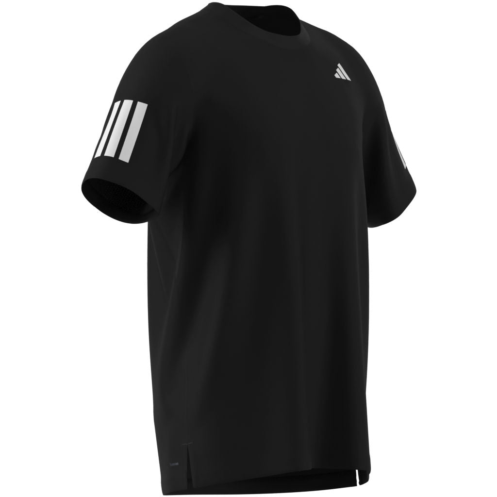 Adidas Club 3-Stripe Tee (Black)