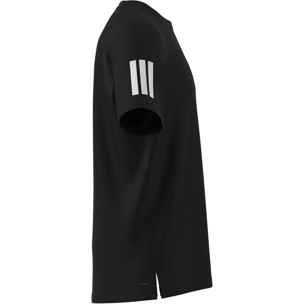 Adidas Club 3-Stripe Tee (Black)