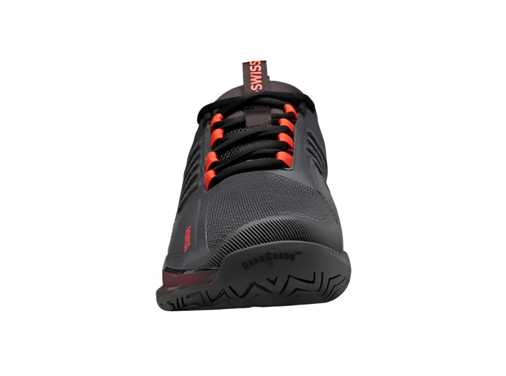 K-Swiss Ultrashot 3 Padelsko (Asphalt/Jet Black/Spicy Orange) - Padellife.dk