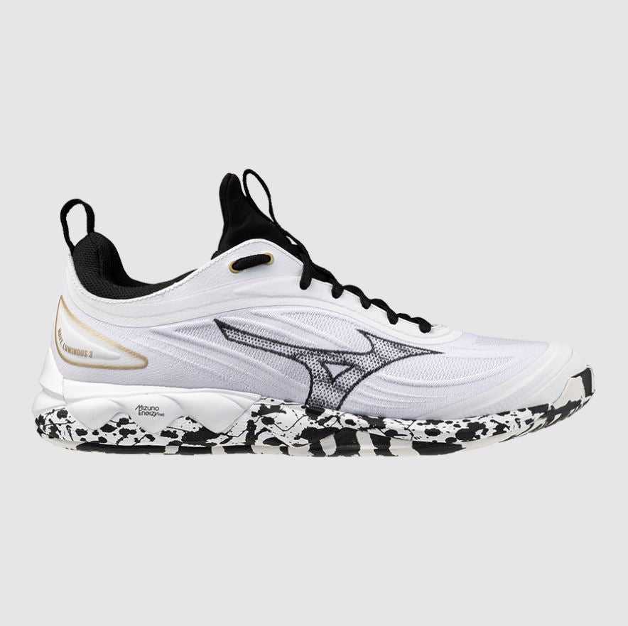 Mizuno Wave Luminous 3 (U) (White/Black/GE Gold)