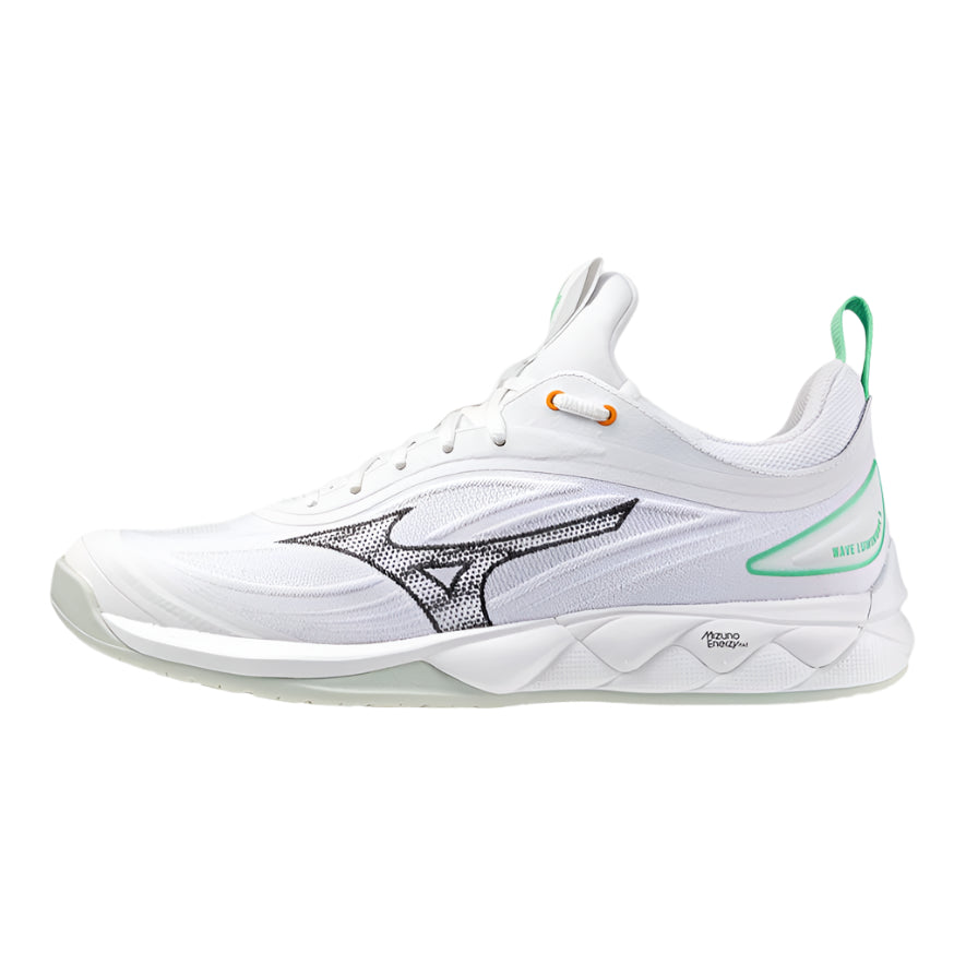 Mizuno Wave Luminous 3 (U) (White/Black/Frozen Emerald) – Racketlife