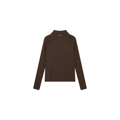 Cuera Active Zip Cardigan (Dark Brown)