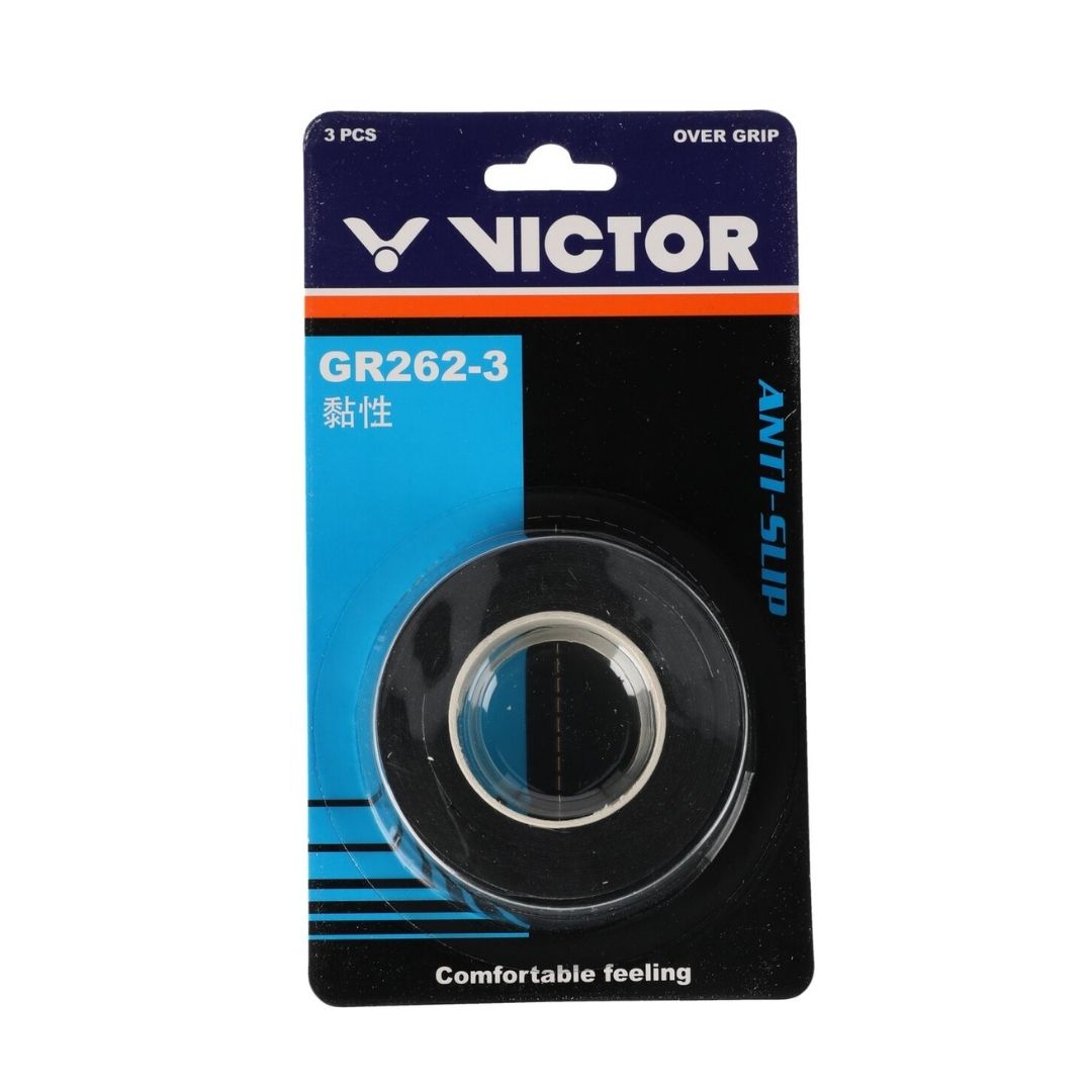 Victor GR262-3 Overgrips (3-pak, Black)