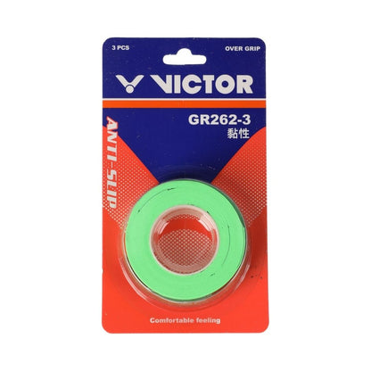 Victor GR262-3 Overgrips (3-pak, Apple Green)